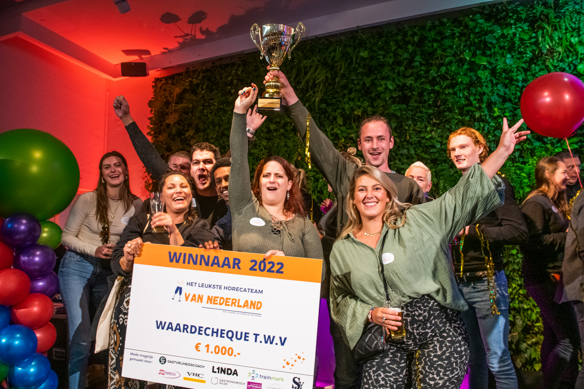 Van Rossum winnaar Leukste Horecateam van NL 2022